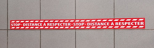 STOP COVID DISTANCE A RESPECTER